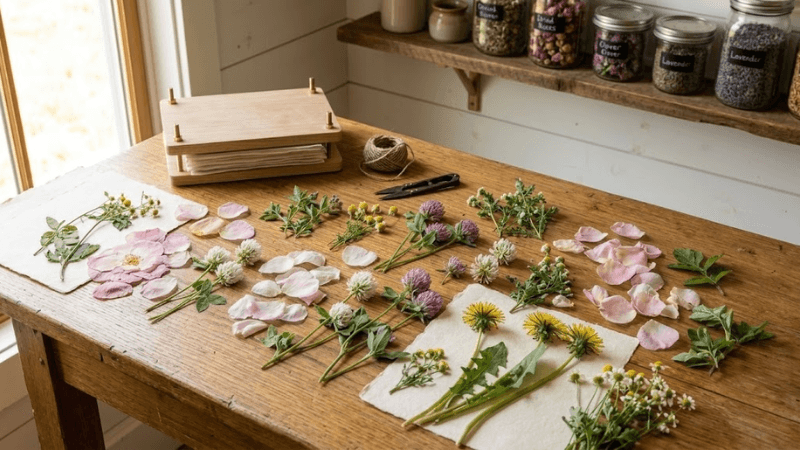 Bonus 3: Foraging, Pressing & Drying Botanicals
